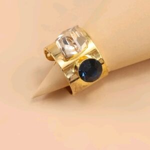 rhinestone adjustable ring